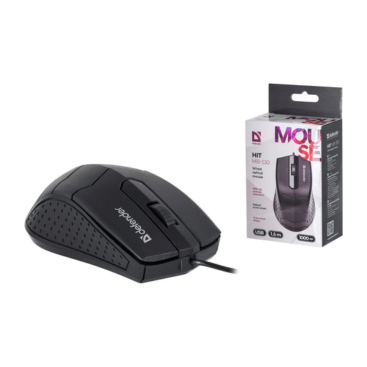 MOUSE DEFENDER HIT MB-530 NERO OTTICO 1000dpi 3P