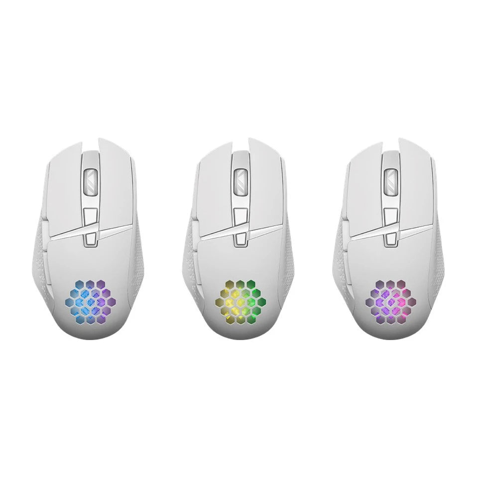MOUSE DEFENDER GM-514 GLORY OTTICO RF RGB 3200dpi 7P BIANCO