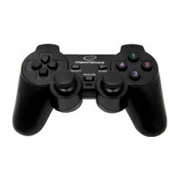 Controller da gioco Esperanza EG106 per PC, PlayStation 2, PlayStation 3, analogico/digitale USB 2.0 nero