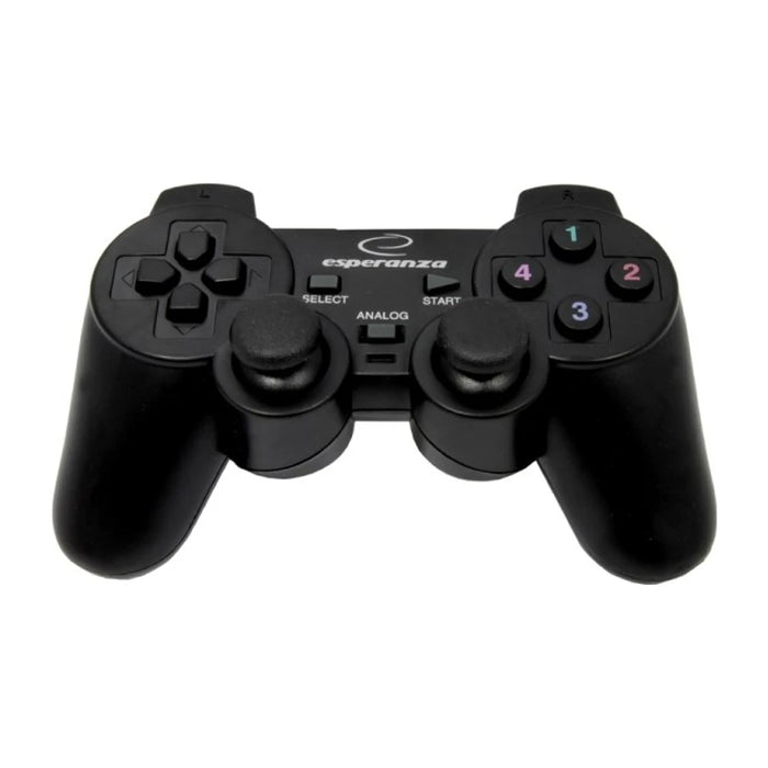 Controller da gioco Esperanza EG102 nero USB 2.0 Gamepad Analogico/Digitale per PC, Playstation 3
