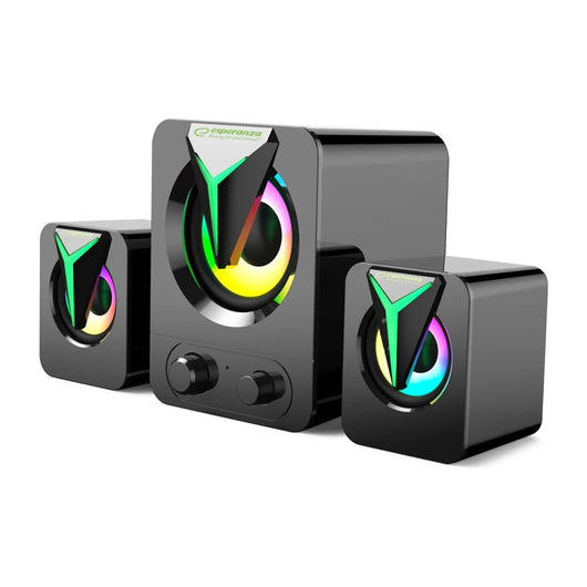 Altoparlanti Esperanza EGS107 2.1 USB LED 5 W Nero