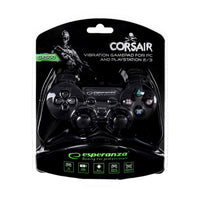 Controller da gioco Esperanza EG106 per PC, PlayStation 2, PlayStation 3, analogico/digitale USB 2.0 nero