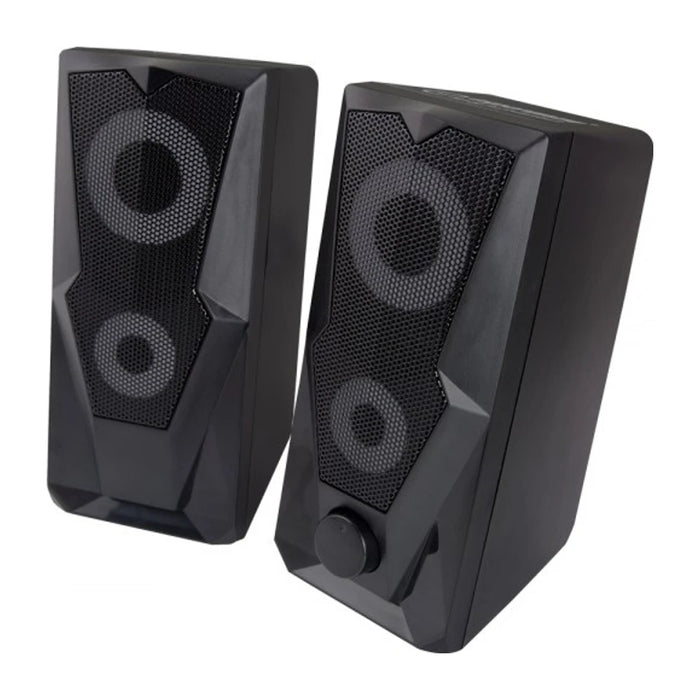 Altoparlanti Esperanza EGS103 2.0 LED neri 6W