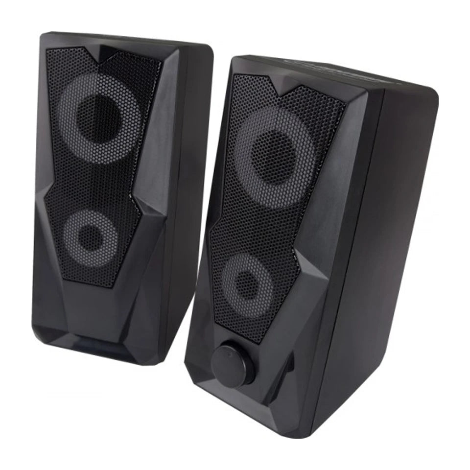 Altoparlanti Esperanza EGS103 2.0 LED neri 6W