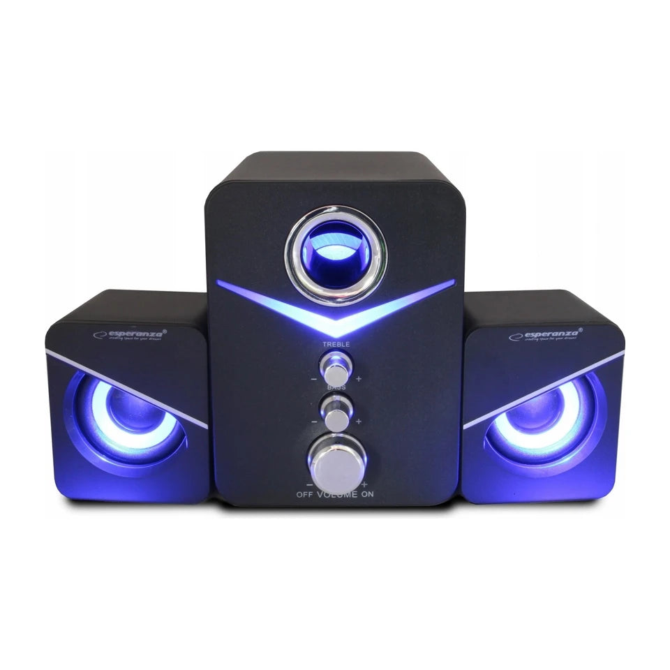 Set di altoparlanti USB 2.1 Esperanza EP153 6 W Nero