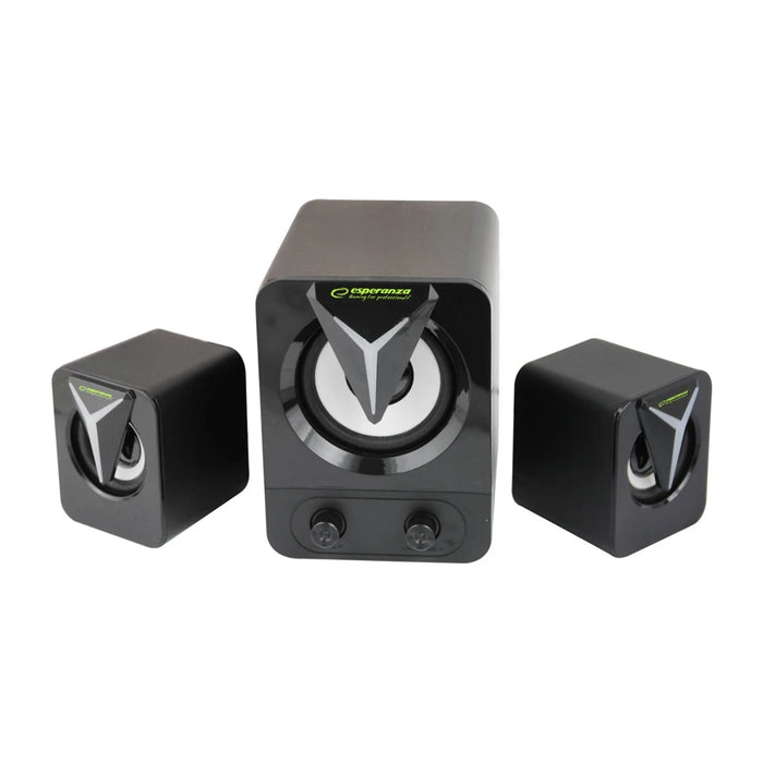 Altoparlanti Esperanza EGS107 2.1 USB LED 5 W Nero