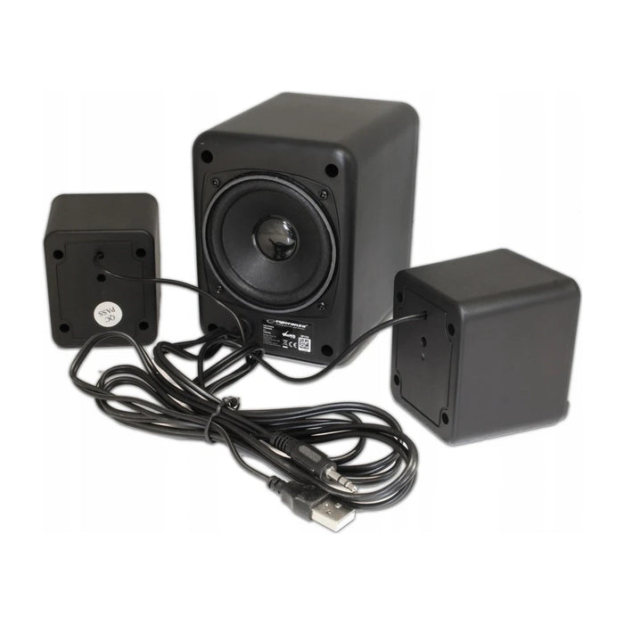 Set di altoparlanti USB 2.1 Esperanza EP153 6 W Nero