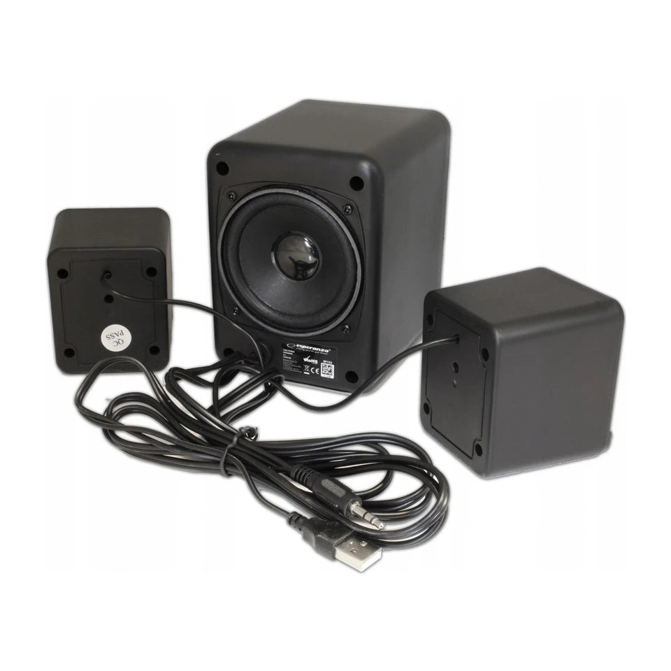 Set di altoparlanti USB 2.1 Esperanza EP153 6 W Nero