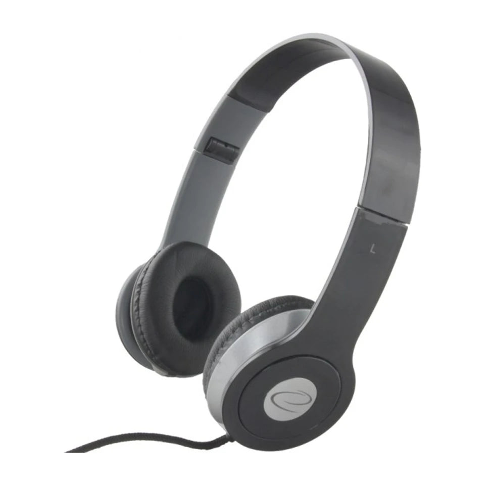 Cuffie/auricolari con filo Esperanza EH145K a fascia per la musica nere