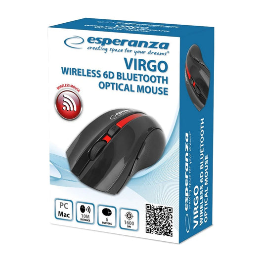 Mouse wireless Bluetooth Esperanza EM129R 6D, nero