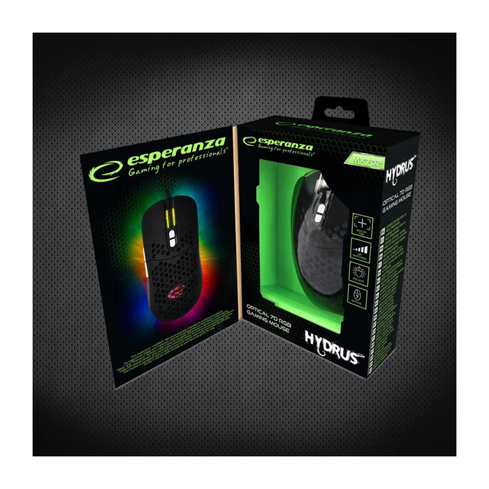 Mouse ottico USB Esperanza EGM702 per destrimani con sensore da 7200 DPI