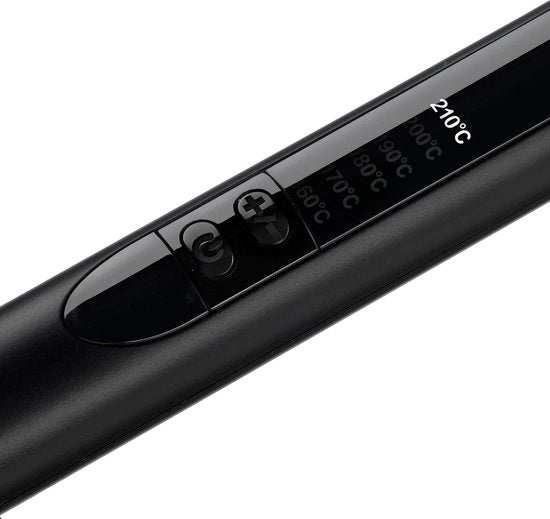 Wand di Curling conica con superficie Quartz-Keramica - 25-13mm - 6 Impostazioni di Temperatura - Muffa/Manica di Protezione Antiscorrosione