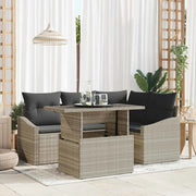 Set Divano da Giardino 5 pcs Grigio chiaro e grigio scuro 3357735