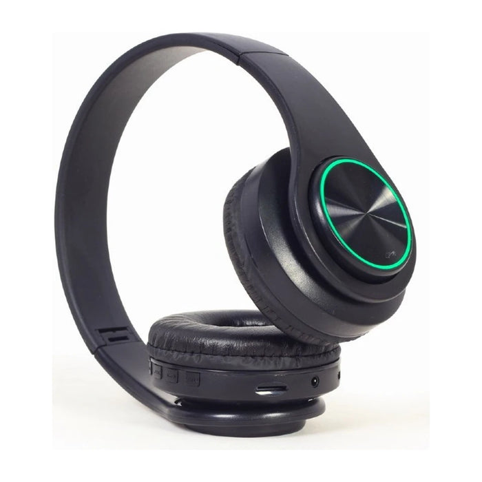 Cuffie/auricolari Gembird BHP-LED-01 Wired & Wireless Head-band Music/Everyday Micro-USB Bluetooth nere