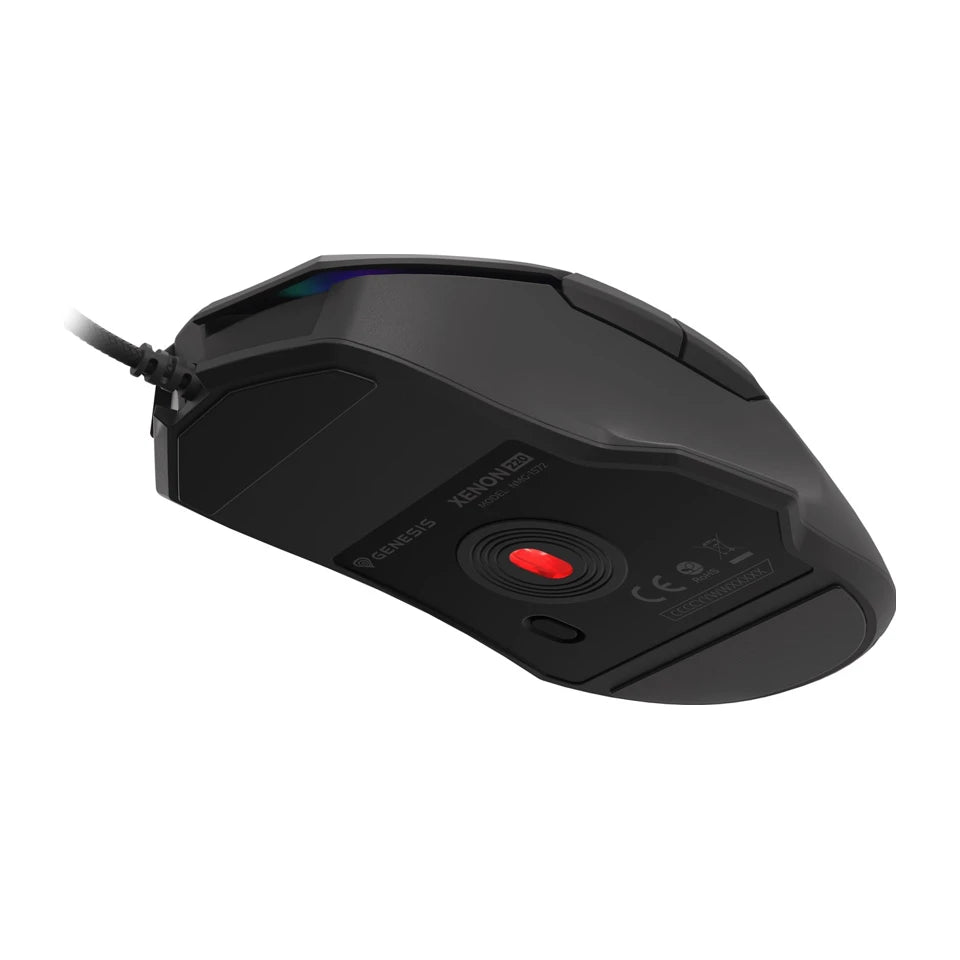 Mouse da gioco GENESIS Xenon 220 G2 Ambidestro USB Tipo-A Ottico 12800 DPI