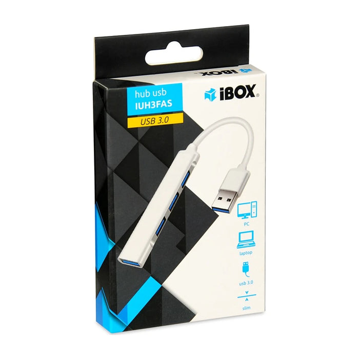 iBOX USB HUB  1x USB 3.0 + 3x USB 2.0