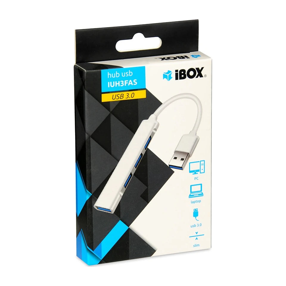 iBOX USB HUB  1x USB 3.0 + 3x USB 2.0