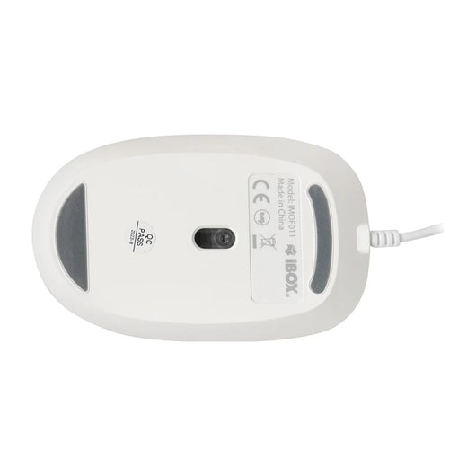 iBOX i011 Seagull mouse ottico con cavo, bianco