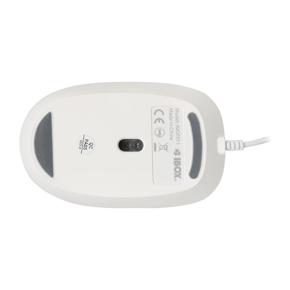 iBOX i011 Seagull mouse ottico con cavo, bianco