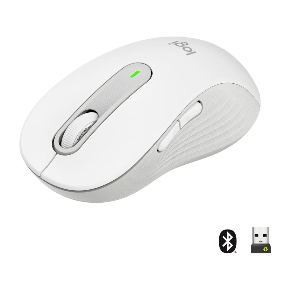 Logitech Signature M650 L Mouse wireless 2000 DPI, bianco