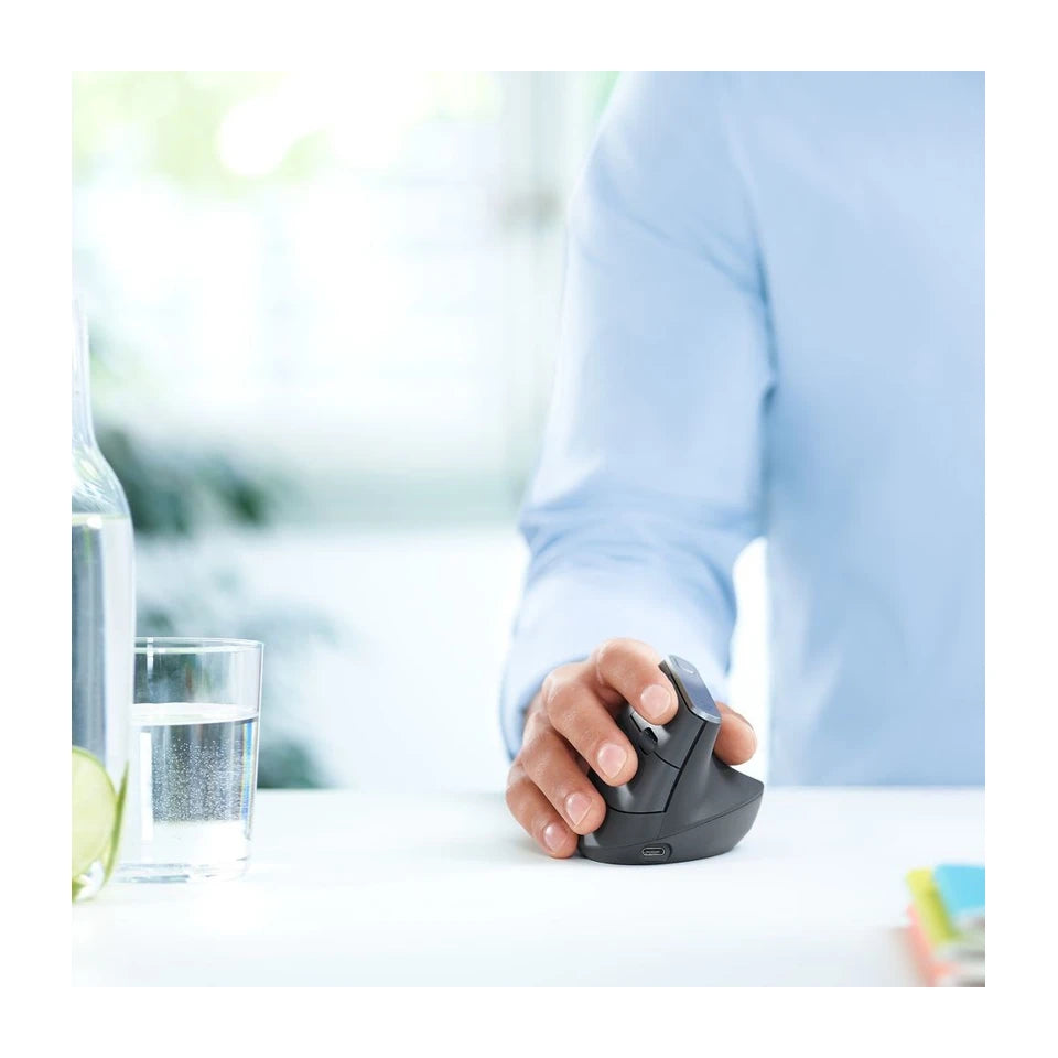 Mouse ergonimico avanzato Logitech MX Vertical RF Wireless+Bluetooth Ottico 4000 DPI Destrorso