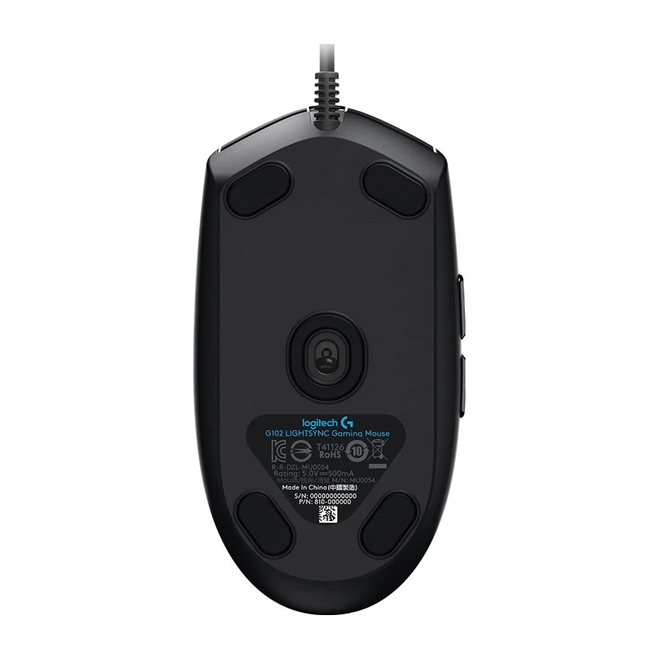 Mouse Logitech G G102 LIGHTSYNC USB Tipo-A 8000 DPI