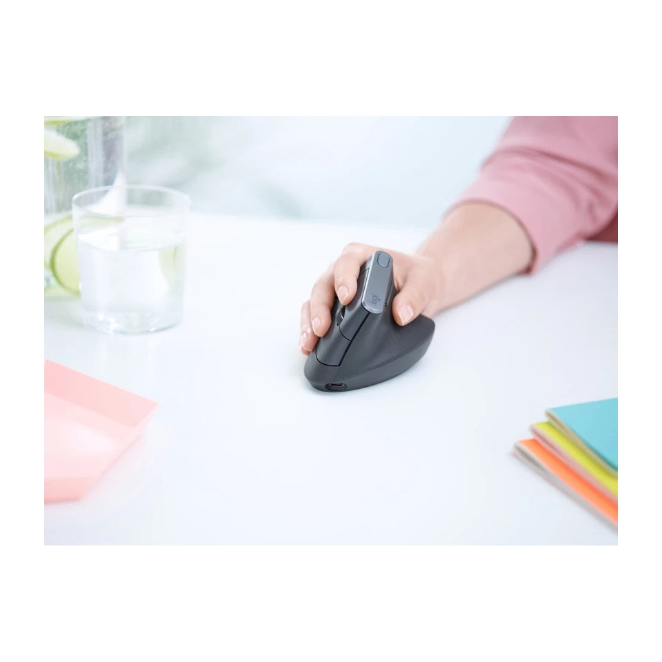 Mouse ergonimico avanzato Logitech MX Vertical RF Wireless+Bluetooth Ottico 4000 DPI Destrorso