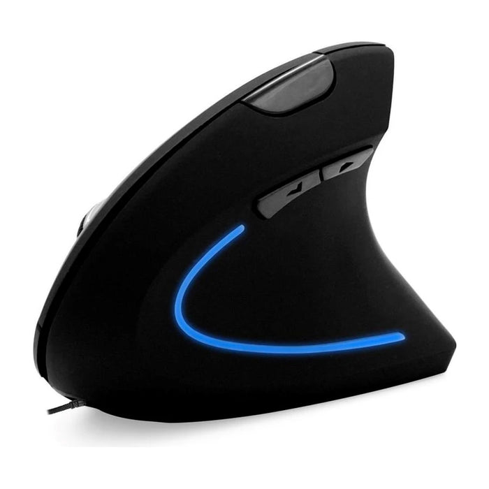 MEDIA-TECH VERTIC MT1122 Mouse verticale con cavo 6400 DPI Nero