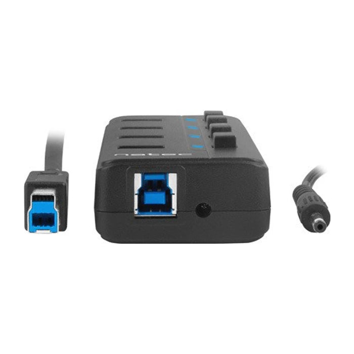 NATEC HUB USB 3.0 MANTIS 2 A 4 PORTE CON INTERRUTTORE E ALIMENTATORE