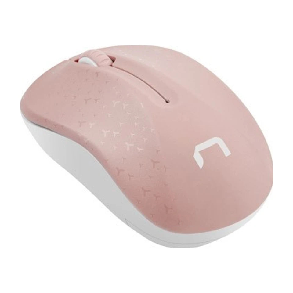 Natec Mouse Wireless Toucan Rosa e Bianco 1600DPI
