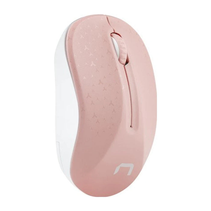 Natec Mouse Wireless Toucan Rosa e Bianco 1600DPI