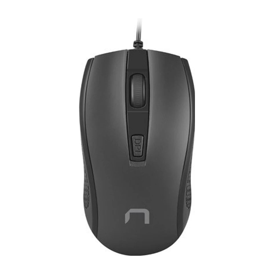 Natec Mouse Ottico HOOPOE 2 1600 DPI, USB, Nero