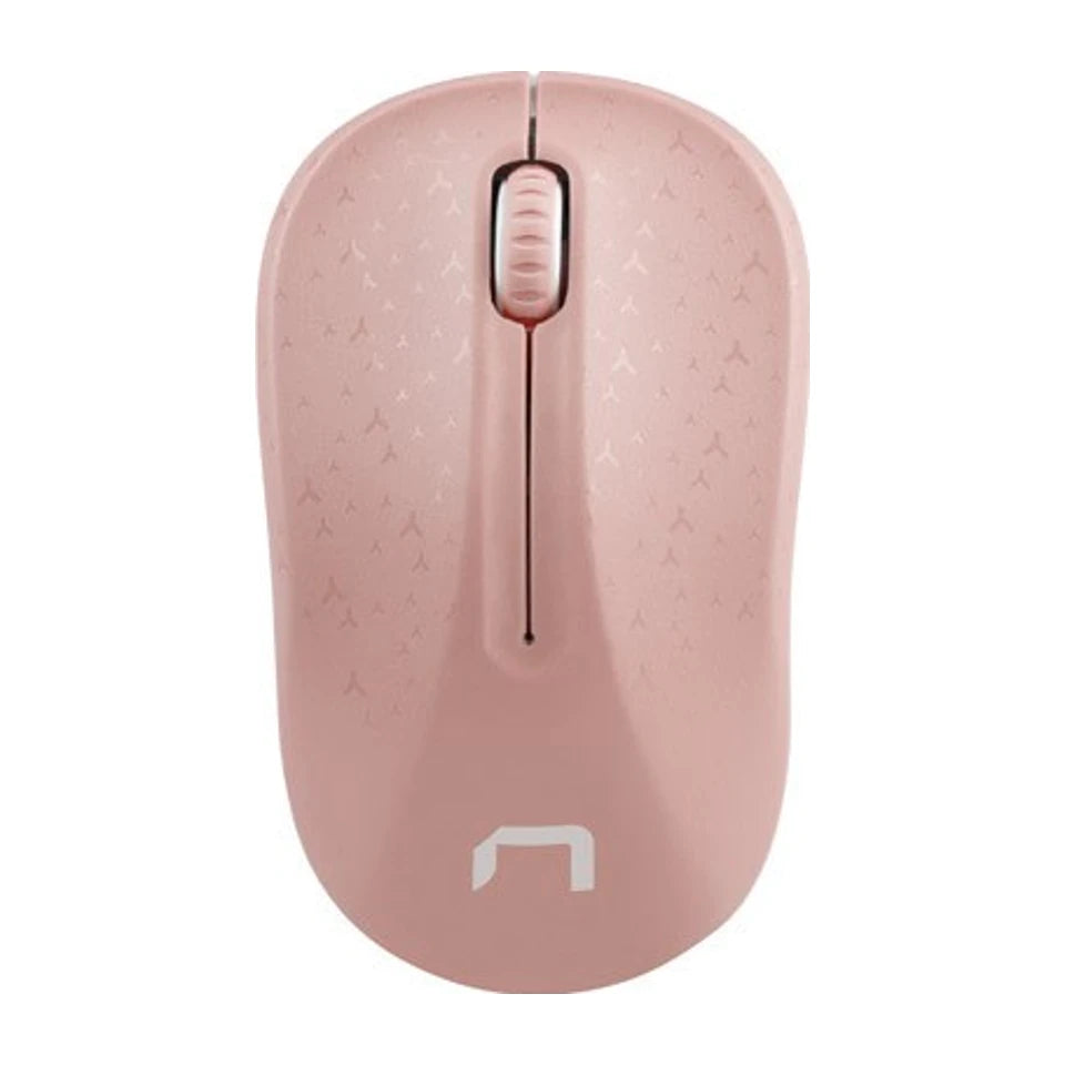 Natec Mouse Wireless Toucan Rosa e Bianco 1600DPI