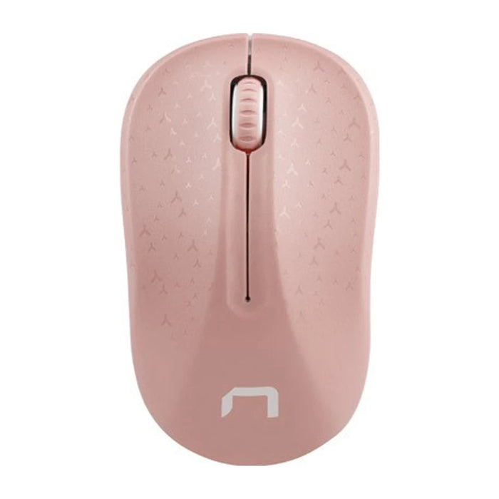 Natec Mouse Wireless Toucan Rosa e Bianco 1600DPI