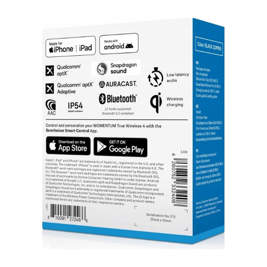 Cuffie Sennheiser Momentum True Wireless 4 - Nero Cooper