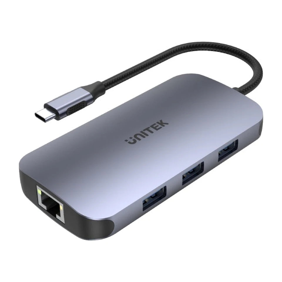 Hub interfaccia USB 3.0 SuperSpeed 5 Gb/s Silver UNITEK D1071A
