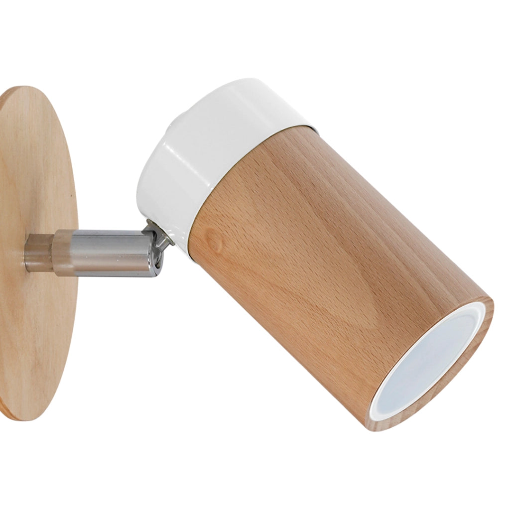 Applique Baron White legno/bianco GU10 40W Milagro MLP9007