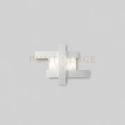 DOHA P/P - APPLIQUE COLORE BIANCO IN ALLUMINIO E METACRILATO A LED 3000K 2620LM 30W 65,5X49CM