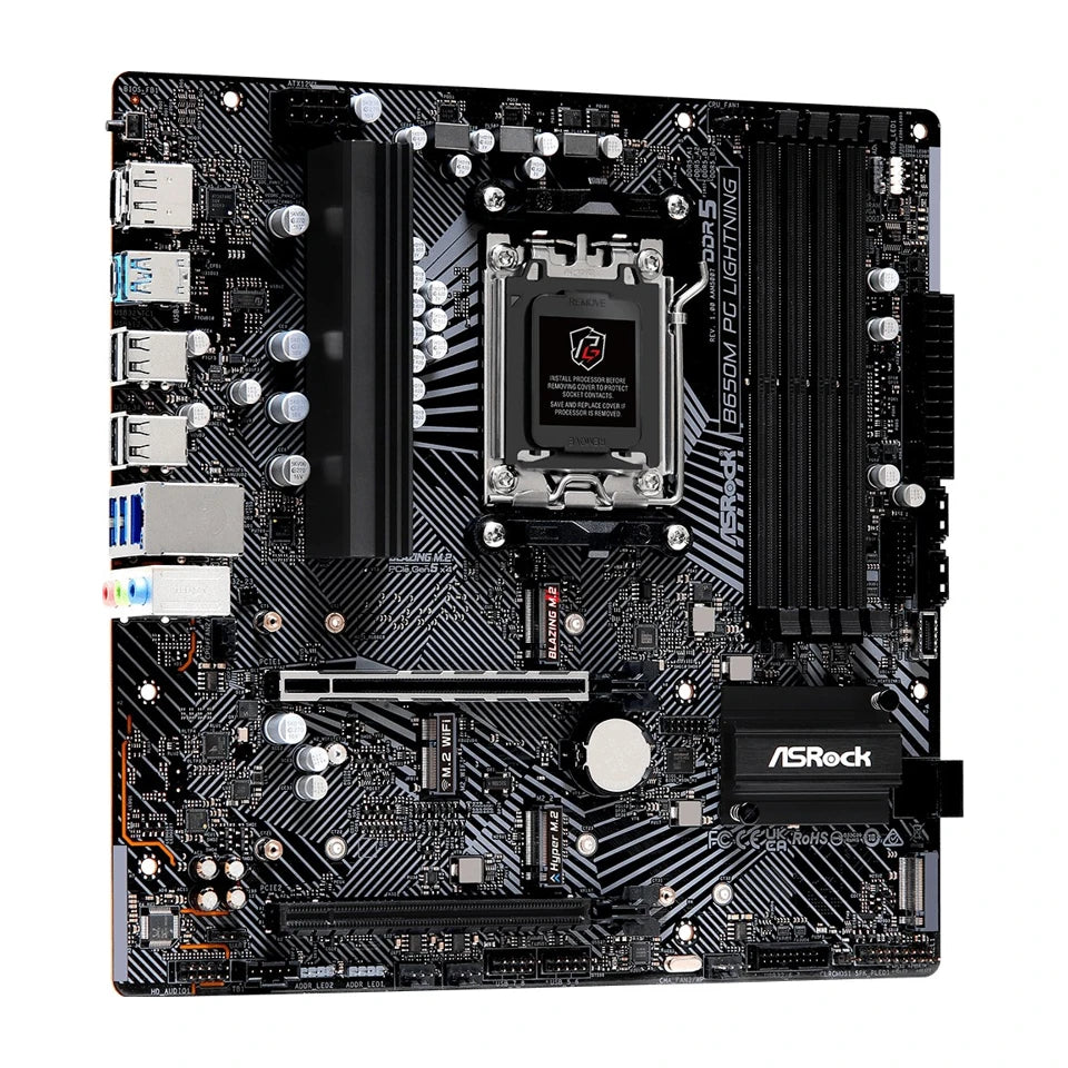 Asrock B650M PG Lightning AMD B650 Socket AM5 micro ATX