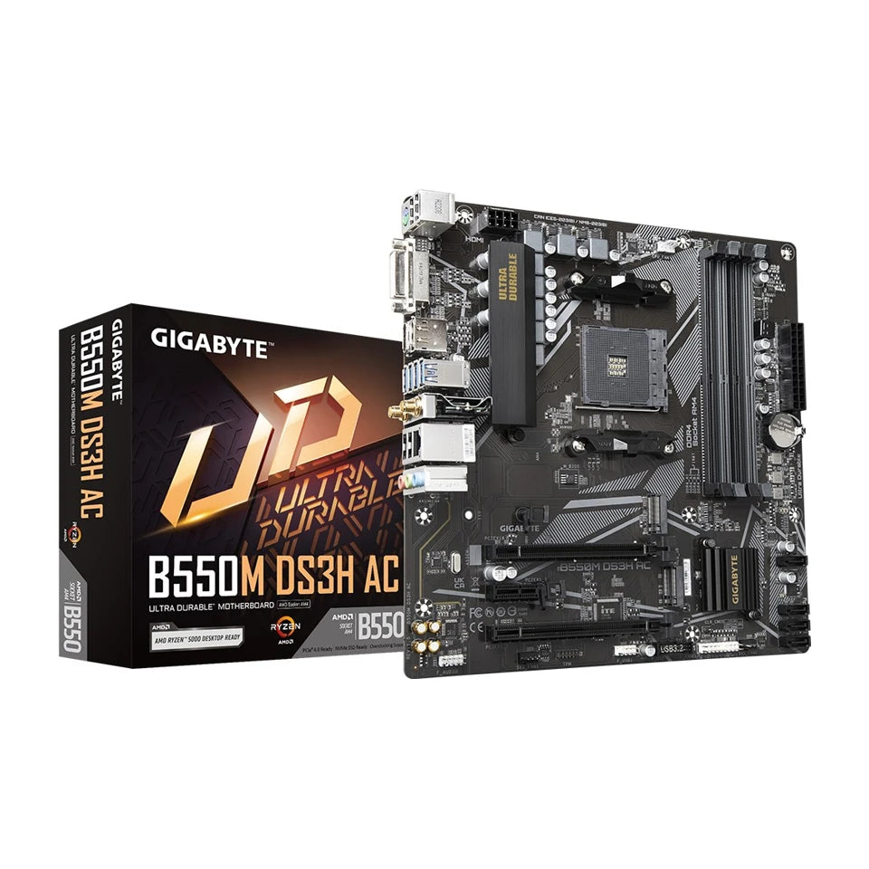 Gigabyte B550M DS3H Socket AM4 micro ATX AMD B550