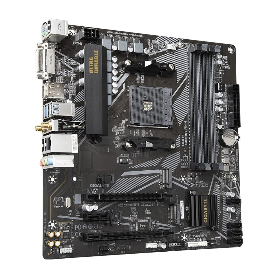 Gigabyte B550M DS3H Socket AM4 micro ATX AMD B550