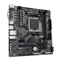 Scheda madre GIGABYTE B650M S2H - Supporta CPU AMD Ryzen 8000, VRM digitale 5+2+2 fasi, fino a 6400MHz DDR5, 1xPCIe 4.0 M.2, LAN GbE, USB 3.2 Gen 1