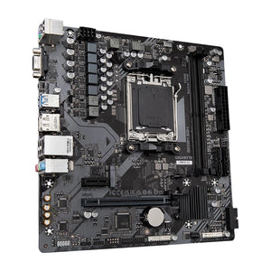 Scheda madre GIGABYTE B650M S2H - Supporta CPU AMD Ryzen 8000, VRM digitale 5+2+2 fasi, fino a 6400MHz DDR5, 1xPCIe 4.0 M.2, LAN GbE, USB 3.2 Gen 1