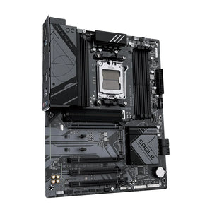 Scheda madre GIGABYTE B650 EAGLE - Supporta CPU AMD Ryzen 9000, VRM digitale 12+2+2 fasi, fino a 7600MHz DDR5 (OC), 1xPCIe 5.0 + 2xPCIe 4.0 M.2, LAN GbE, USB 3.2 Gen2