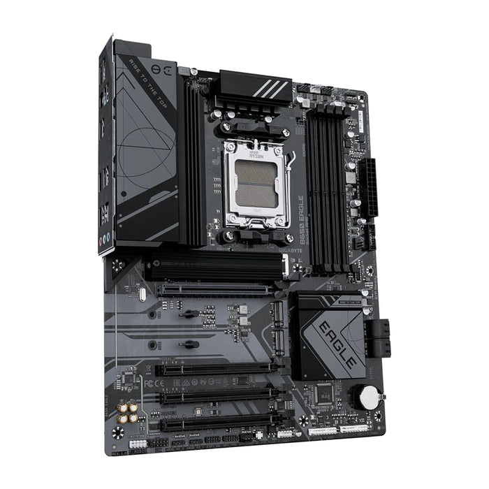 Scheda madre GIGABYTE B650 EAGLE - Supporta CPU AMD Ryzen 9000, VRM digitale 12+2+2 fasi, fino a 7600MHz DDR5 (OC), 1xPCIe 5.0 + 2xPCIe 4.0 M.2, LAN GbE, USB 3.2 Gen2