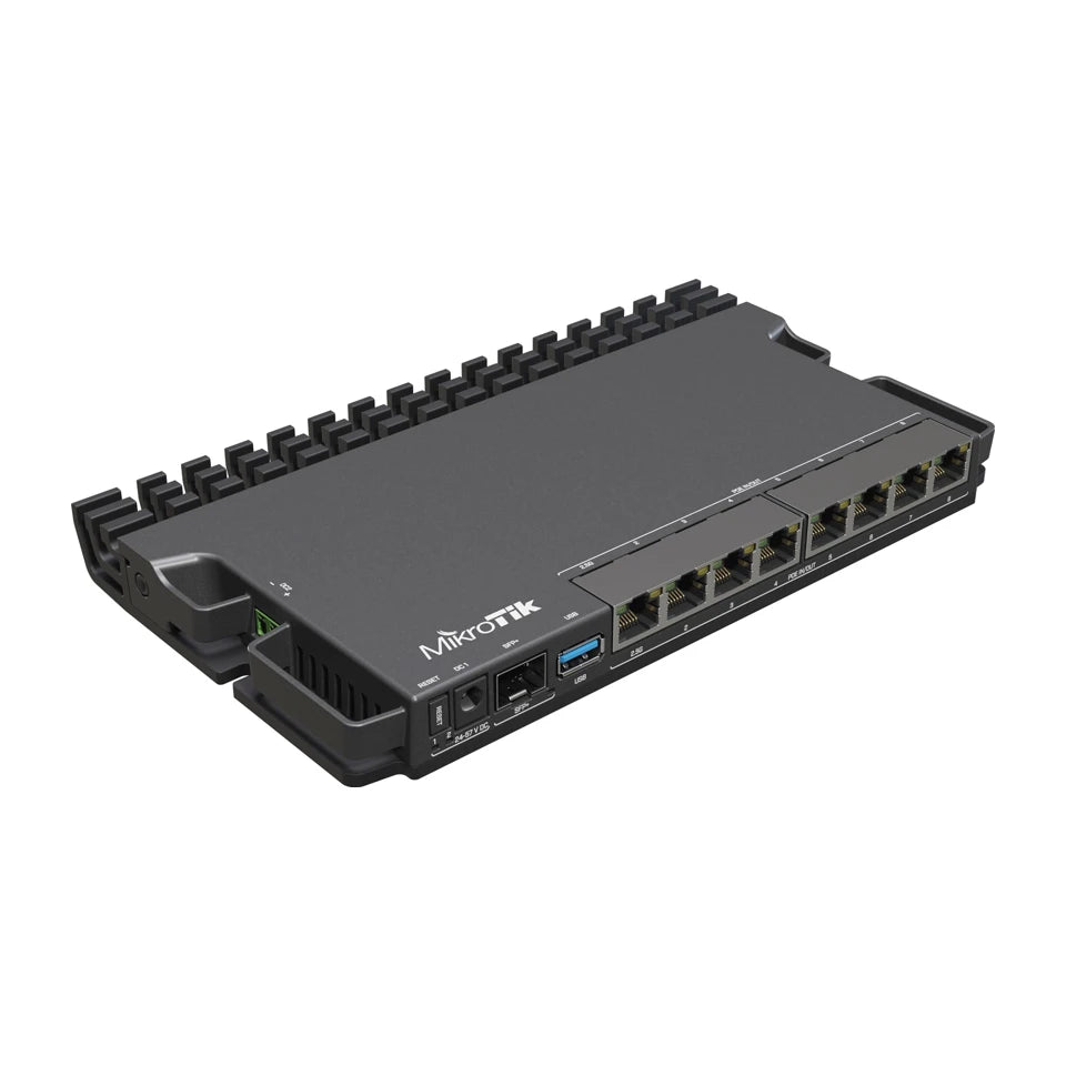 Router cablato Mikrotik RB5009UPR+S+IN 2.5 Gigabit Ethernet, Gigabit Ethernet Nero