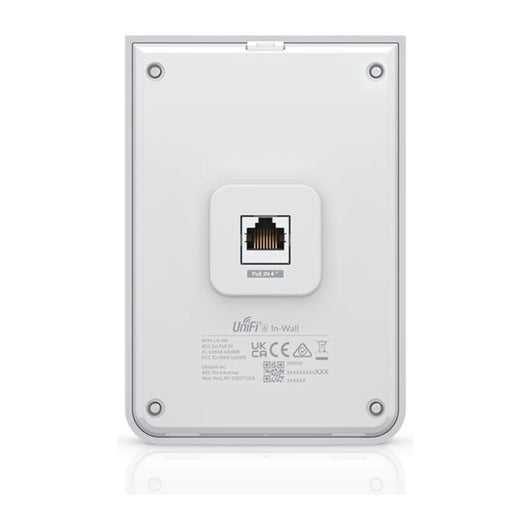 Ubiquiti Unifi 6 In-Wall 4800 Mbit/s Bianco Power over Ethernet (PoE)