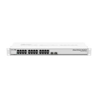 Switch di rete Mikrotik CSS326-24G-2S+RM gestito Gigabit Ethernet (10/100/1000) Power over Ethernet (PoE) 1U Bianco