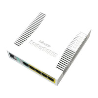 Switch di rete Mikrotik CSS106-1G-4P-1S Gigabit Ethernet (10/100/1000) con Power over Ethernet (PoE) Bianco