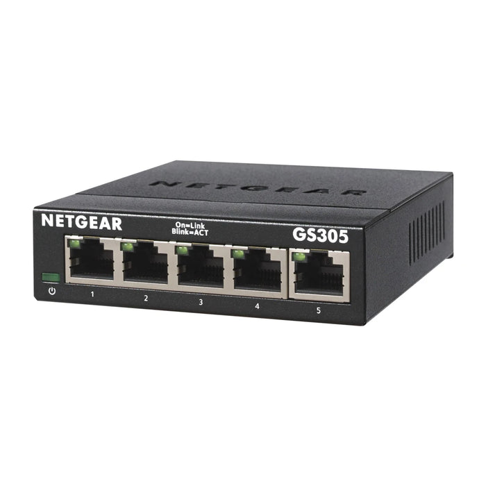 NETGEAR GS305 Switch Ethernet Gigabit non gestito (10/100/1000) Nero
